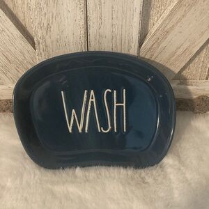 Rae Dunn Wash Soap Dish in Navy Blue